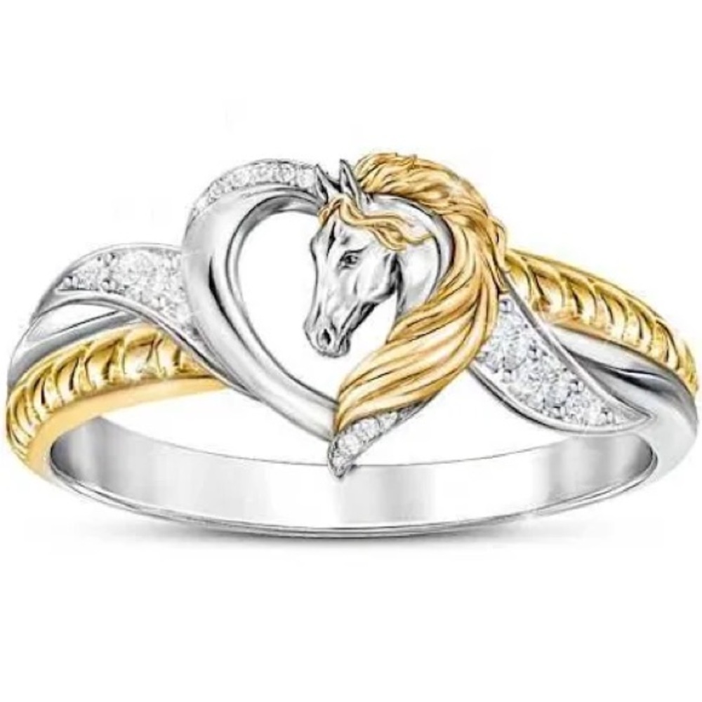 The Bradford Exchange Horse & Heart ring size 5.5